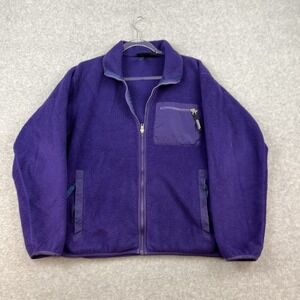 Patagonia Vintage 90s Mens Medium Deep Pile Purple Fleece Jacket Made in USA